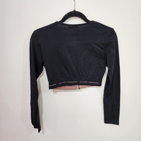 Chiara Ferragni zip up crop top, size S, nwt - Picture 4 of 5